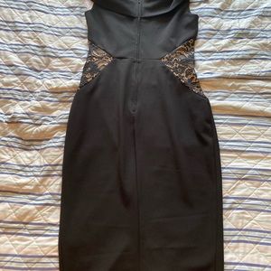 Bisou Bisou black midi dress
